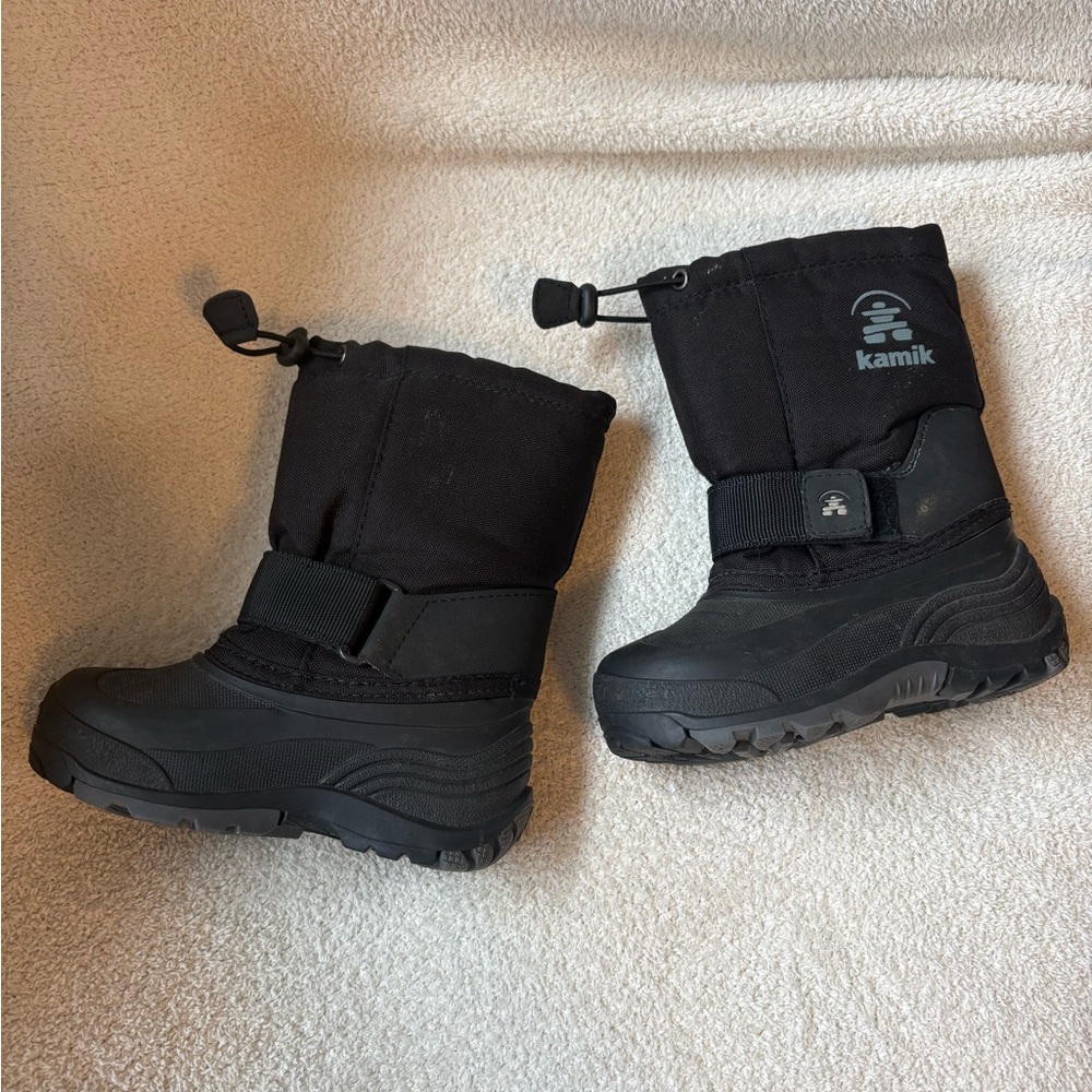 Kamik Waterbug Toddler Winter Snow Boots Size 10 Black